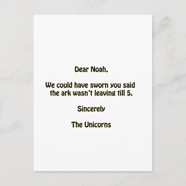 Postal Noah (Anverso)