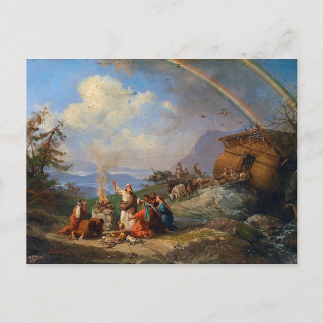 Postal Noah da gracias por la entrega (1901) (Anverso)