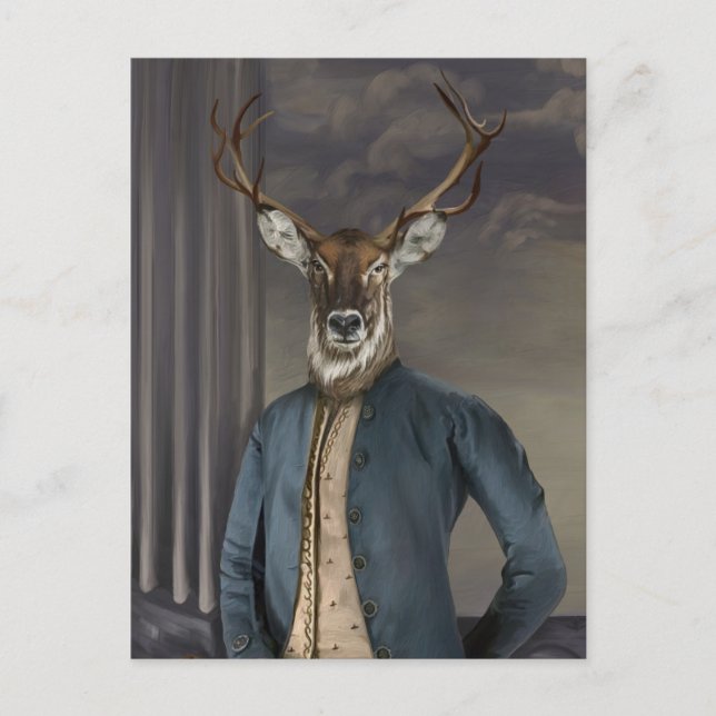 Postal Noble Beasts - Dandy Deer  (Anverso)