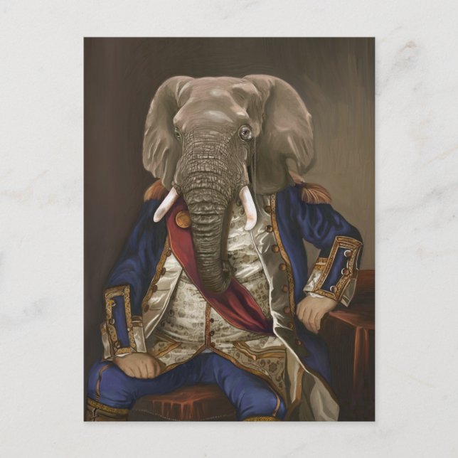 Postal Noble Beasts - Dandy Elephant Poster (Anverso)