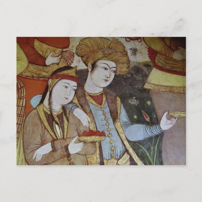 Postal Nobles en la Corte de Shah Abbas I (Anverso)