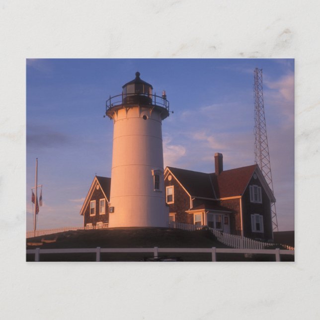 Postal Nobska Lighthouse Woods Hole Cape Cod (Anverso)