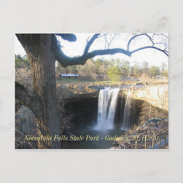 Postal "Noccalula Falls" - Gadsden, AL (1) (Anverso)