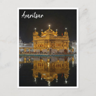 Postal Noche Amritsar Golden Temple India