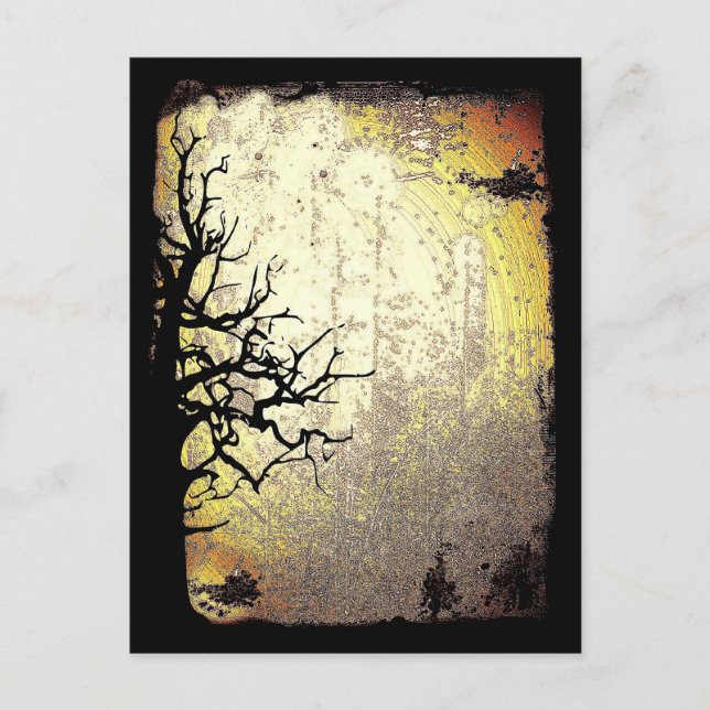 Postal Noche aterradora (Anverso)