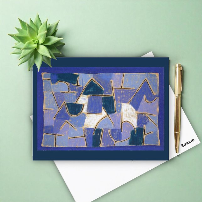 Postal Noche azul de Paul Klee, resumen (Subido por el creador)