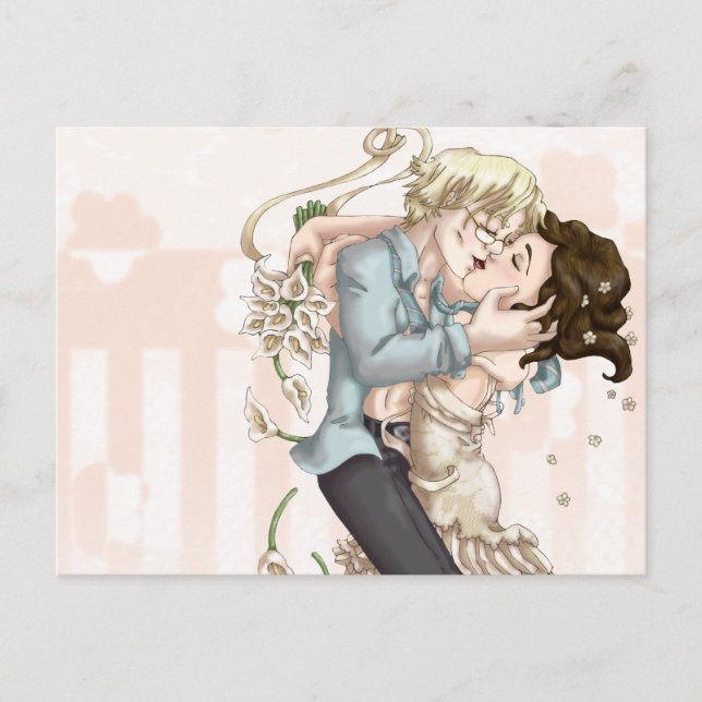 Postal Noche boda (Anverso)