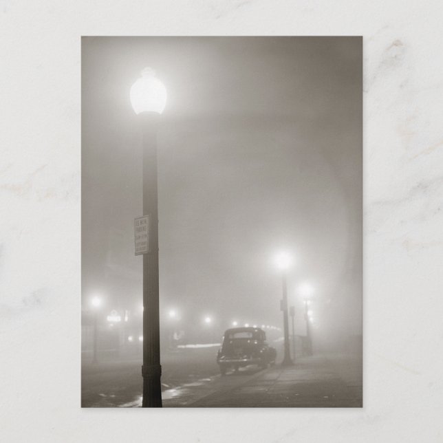 Postal Noche brumosa, 1941 (Anverso)