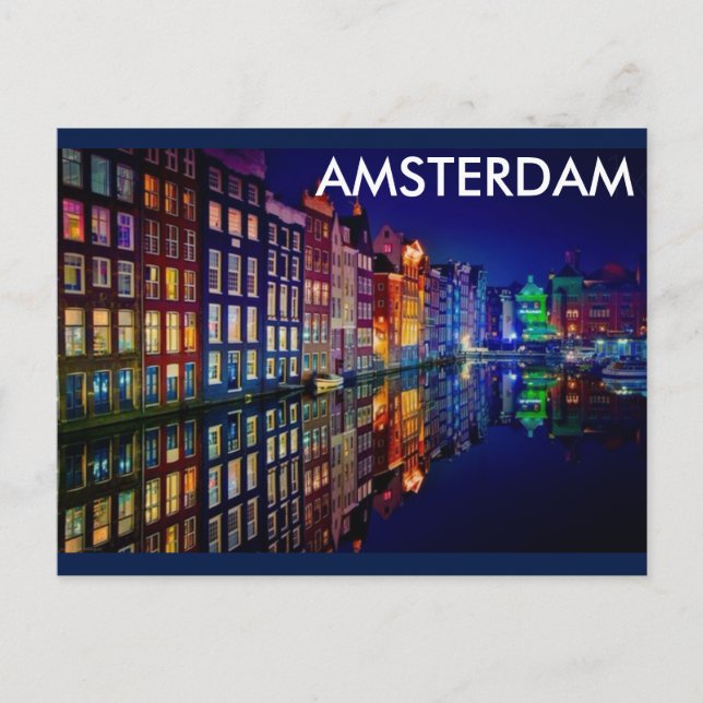 POSTAL NOCHE DE AMSTERDAM (Anverso)