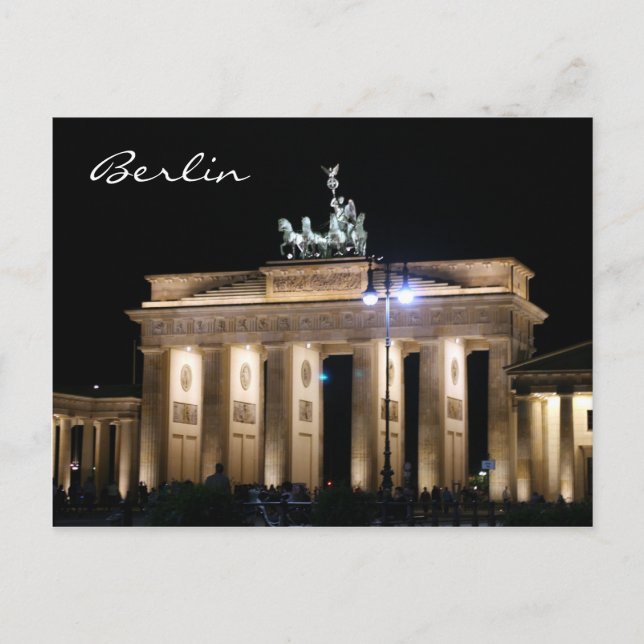 Postal noche de brandenburg (Anverso)