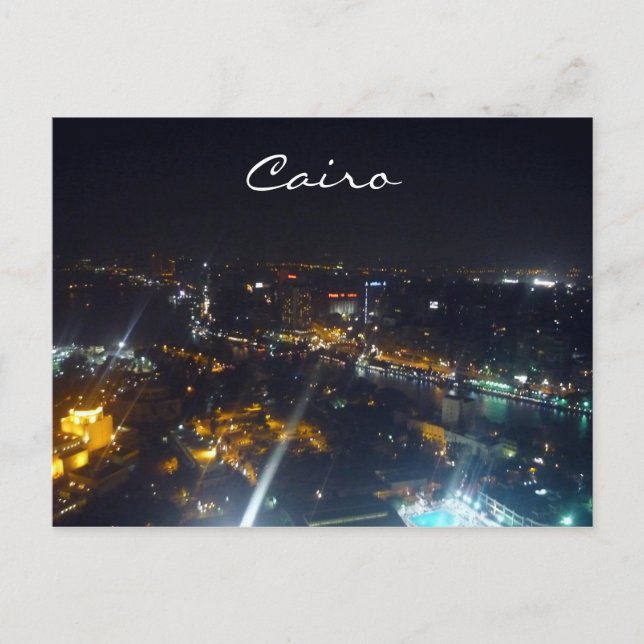 Postal noche de cairo (Anverso)
