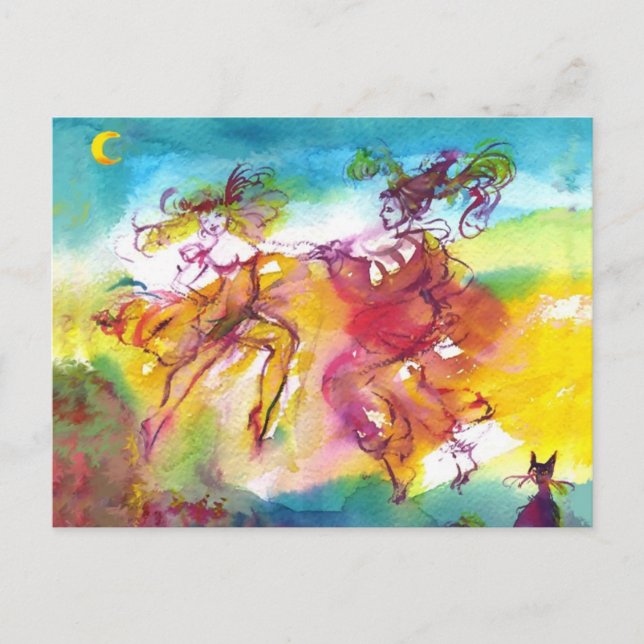 Postal NOCHE DE CARNAVAL / Mascarada veneciana, música de (Anverso)