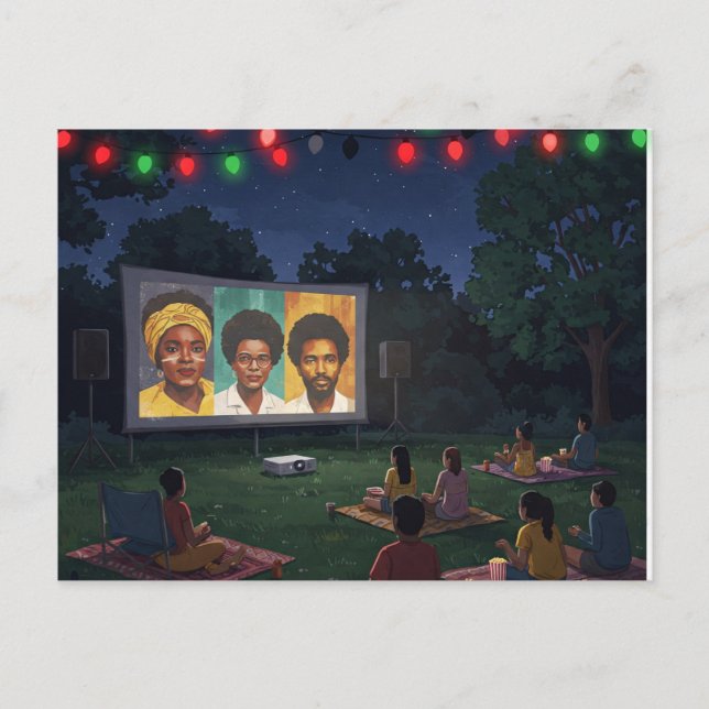 Postal "Noche De Cine De Junte - Historias Que Importan". (Anverso)