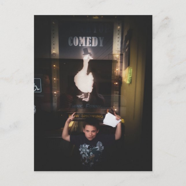 Postal Noche de Comedia Familiar (Anverso)