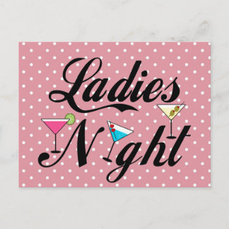 Postal Noche de damas