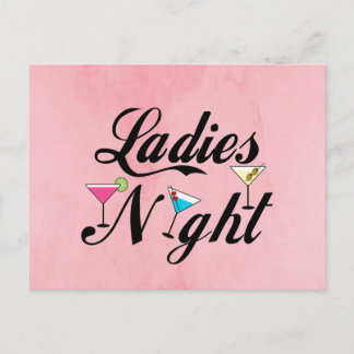 Postal Noche de damas