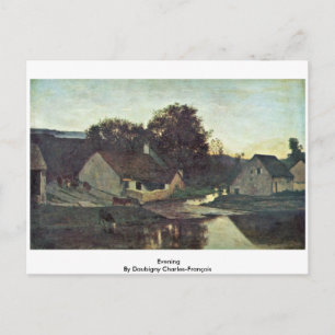 Postal Noche De Daubigny Charles-François