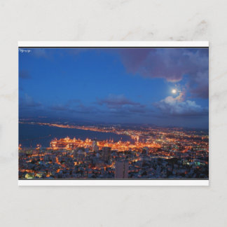 Postal Noche de Haifa
