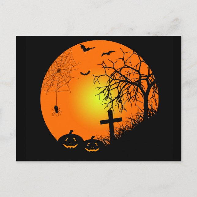Postal Noche de Halloween (Anverso)