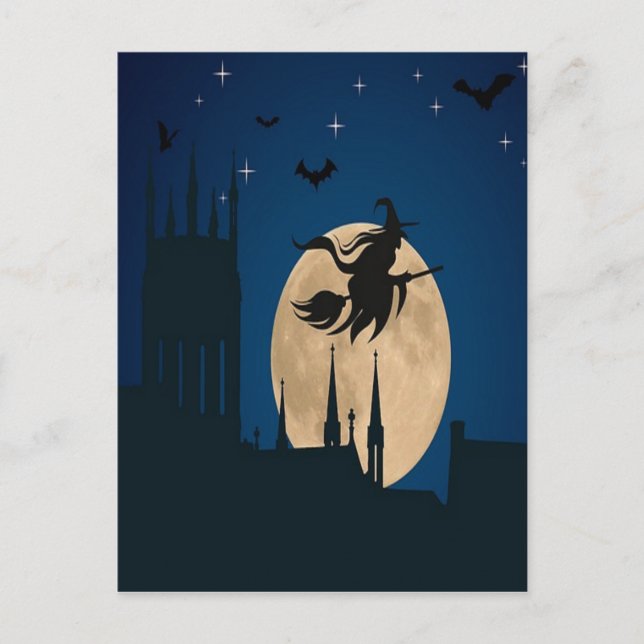 Postal Noche de Halloween (Anverso)