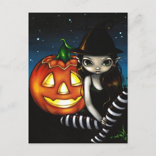 Postal "Noche de Halloween" (Anverso)