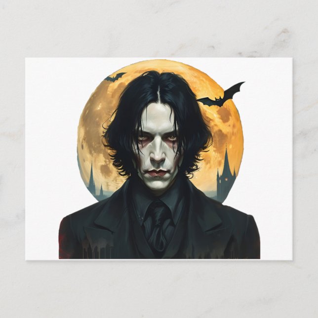 Postal Noche de Halloween - Levantamiento de vampiros (Anverso)