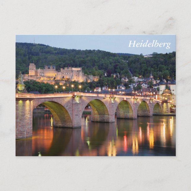 Postal Noche de Heidelberg (Anverso)