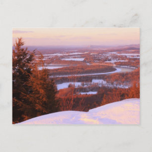 Postal Noche de invierno Mount Holyoke