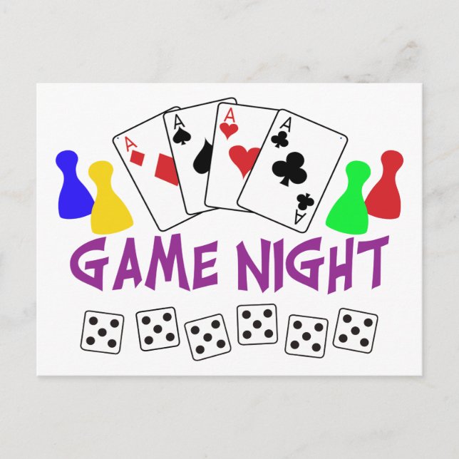 Postal Noche de juego (Anverso)