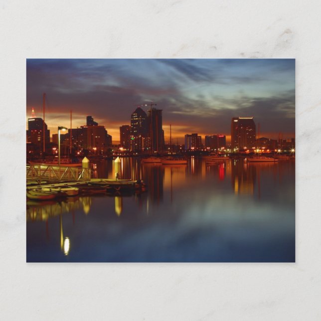 Postal Noche de los Docks de San Diego (Anverso)