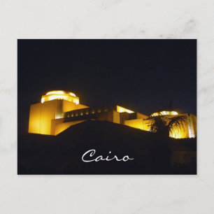 Postal noche de ópera de cairo