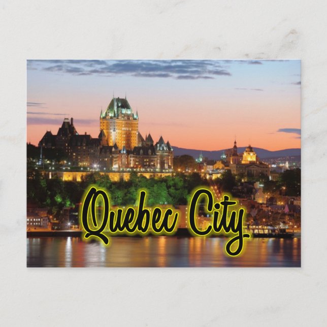 Postal Noche de Quebec (Anverso)