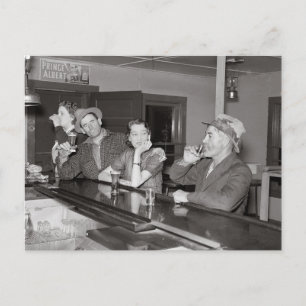Postal Noche de sábado en el Salón, 1937