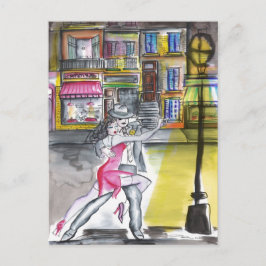 Postal Noche de San Telmo - Tango