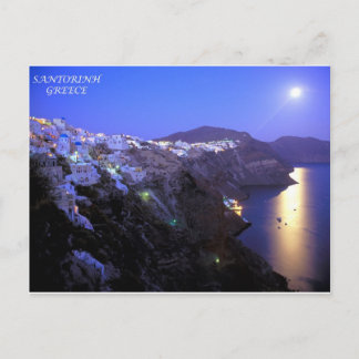 POSTAL NOCHE DE SANTORINI