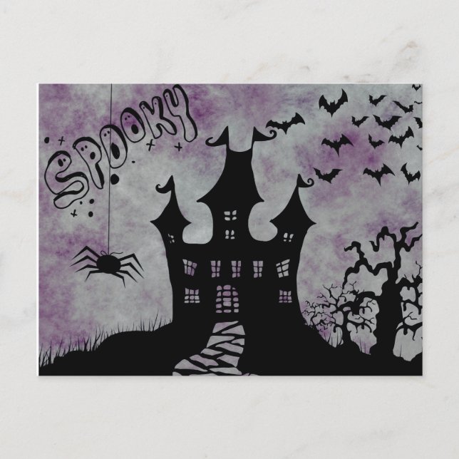 Postal Noche de Scary Halloween (Anverso)