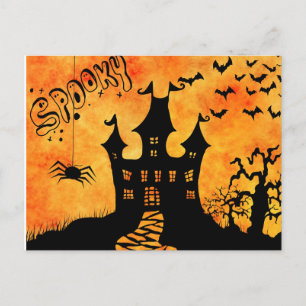 Postal Noche de Scary Halloween