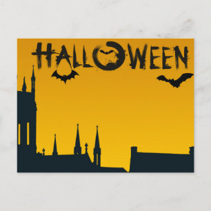 Postal Noche de Scary Halloween