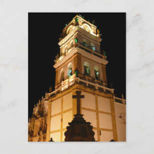 Postal noche de succión de iglesia