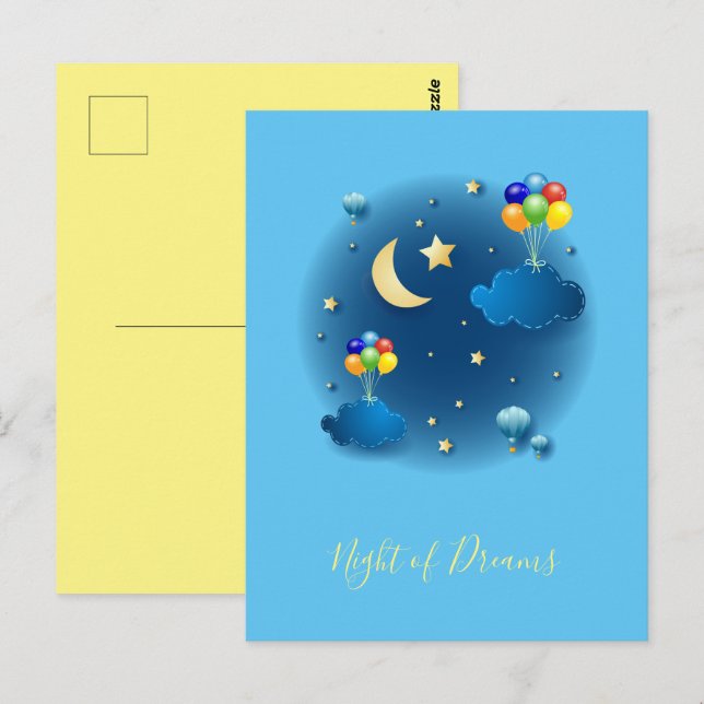 Postal Noche de sueños (Anverso / Reverso)