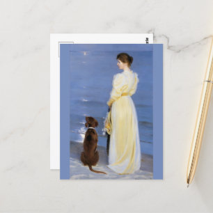 Postal Noche de verano en Skagen, P.S.Krøyer, Arte