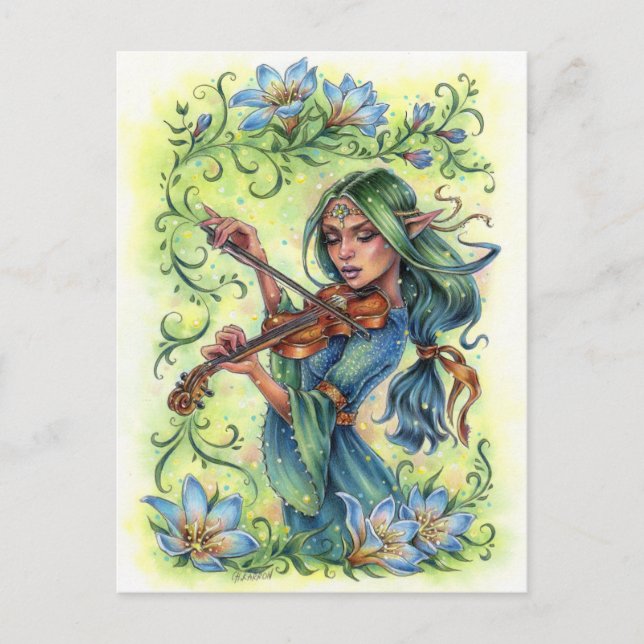 Postal Noche de verano Fiddler (Anverso)