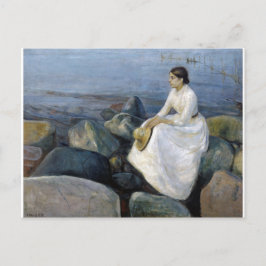 Postal Noche de verano. Inger en la playa de Edvard Munch