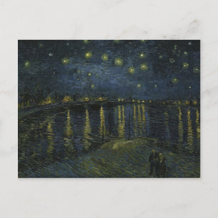 Postal Noche de Vincent Van Gogh Starry sobre el arte del