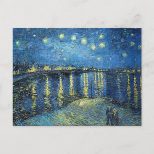 Postal Noche De Vincent Van Gogh Starry Sobre El Ródano 1
