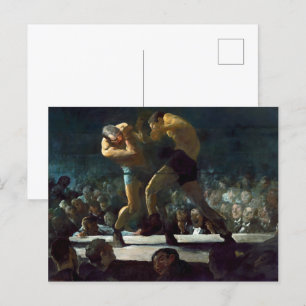 Postal Noche del club   George Bellows  