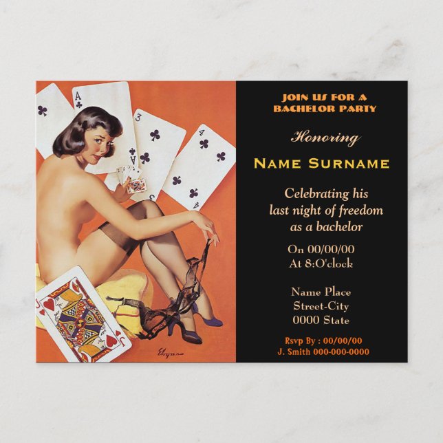 Postal Noche del póker de los muchachos, noche de los (Anverso)