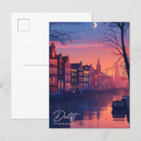 Noche en Delft Netherlands Vintage Travel