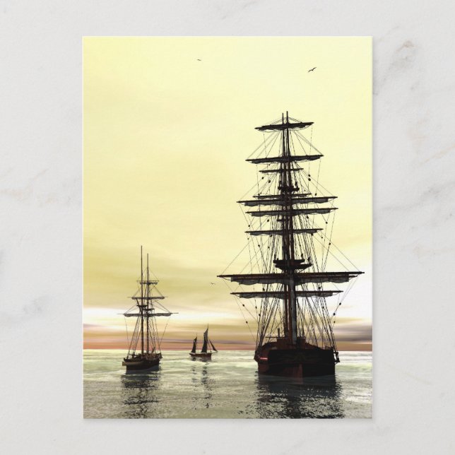 Postal 'Noche en el Ancla' (Anverso)