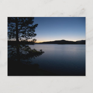 Postal Noche en el lago